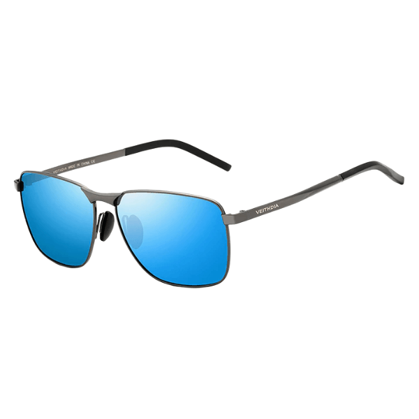 Óculos de Sol Polarizado Vintage Veithdia - Proteção UV400 - Mercadanas